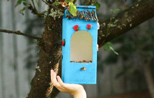 How to Make a DIY Bird Feeder From Recycled Materials